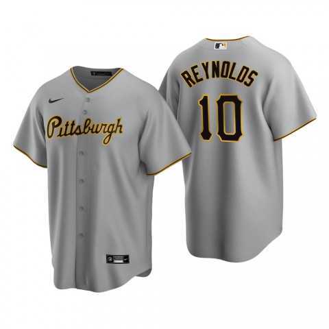 Men's Pittsburgh Pirates #10 Bryan Reynolds Nike Gray Road CoolBase Jersey Dzhi,We sell and wholesale Men's Pittsburgh Pirates #10 Bryan Reynolds Nike Gray Road CoolBase Jersey Dzhi on line form chian!